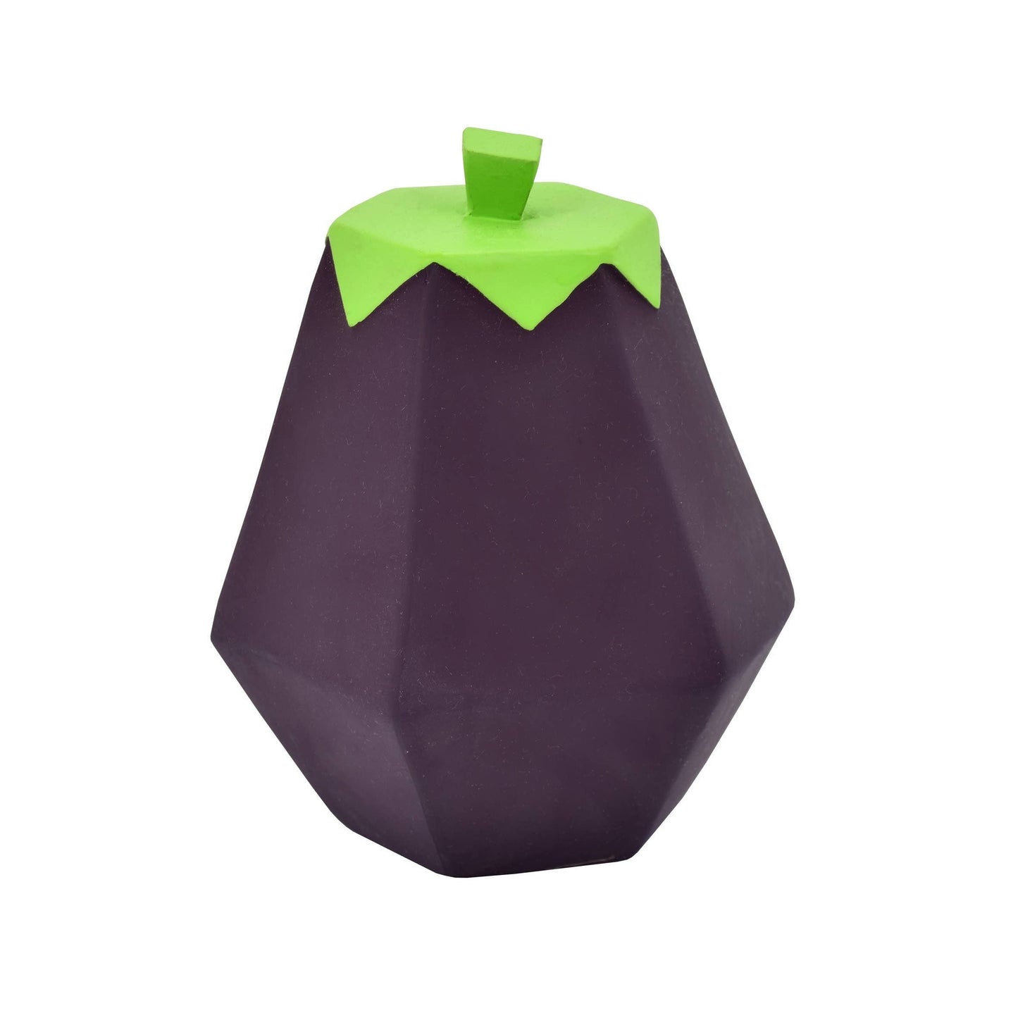 View of the Latex Aubergine showcasing its sleek texture and rich color.