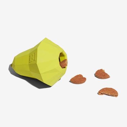 Back view of the Fruitz Toy Super Pear displaying its contoured design and durable material.