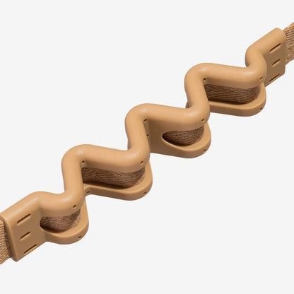 Back view of the Ruff-Leash 2.0 Dune showcasing its adjustable length and sturdy build.